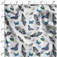 thumbnail image 2 of Soimoi Polyester Crepe Fabric Butterflies Butterfly Print Fabric by The Yard 42 Inch Wide, 2 of 3