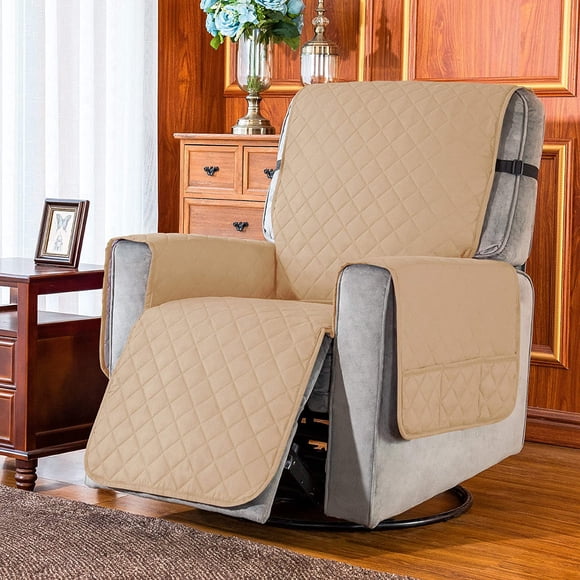 Subrtex Housse Réversible pour Fauteuil Inclinable, Protecteur de Meuble Lavable