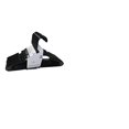 thumbnail image 1 of Mainstay 18-Pack Standard Plastic Hangers (Black, 1 Pack), 1 of 2
