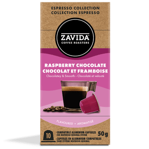 Zavida Raspberry Capsules d' Espresso au chocolat Roast foncé (10)