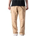 thumbnail image 2 of Leodye Pantalon Droit Tactique Extensible pour Homme, Résistant à l'Eau, en Ripstop, Pantalon Cargo, Extérieur, Léger, de Travail et de Randonnée, Kaki TTTTG(TTTTG), 2 of 9