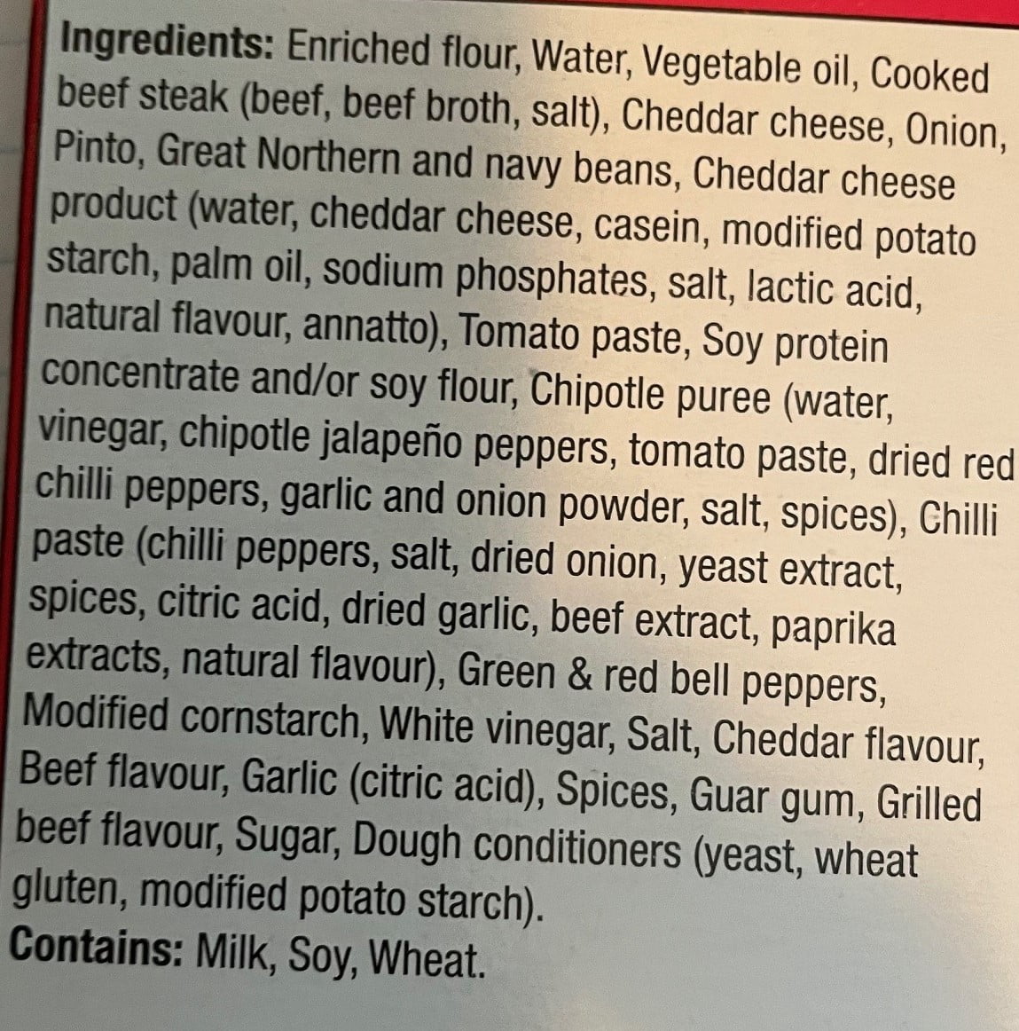 Taquitos EL Monterey au steak et au fromage gelé Taquito au steak et au fromage