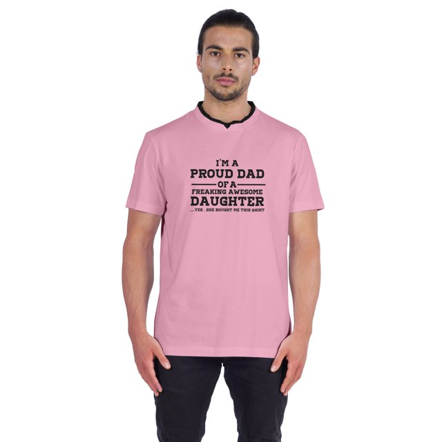 Inkmeso Graphique pour Homme Je Suis le Papa Fier d'Une Fille Incroyablement Géniale