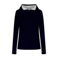 thumbnail image 4 of Timegard Womens Hoodies Plus Size Long Sleeve Thumb Hole Pullover Fall Casual Solid Color Comfy Tops, 4 of 5