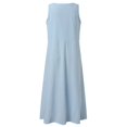thumbnail image 5 of Robe Salopette 2025 pour Femmes Robes Portefeuille pour Femmes Robe d'Été Décontractée en Denim Robe à Bretelles avec Poches Robe Courte Décontractée Mini-Robe Ajustable, 5 of 5