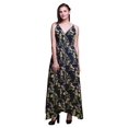 thumbnail image 1 of Bimba Robe Longue de Villégiature à Imprimé Floral pour Femmes, à Cordon, Bretelles Spaghetti, Tenue de Plage - Grande, 1 of 4
