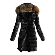 Women Jacket Winter Women Outwear Quilted Winter Warm Coats Collar Hooded Jacket Tops