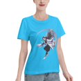 thumbnail image 2 of T-Shirt Basique à Manches Courtes pour Femmes Demon Slayer Ninja Papillon, 2 of 6