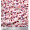 thumbnail image 1 of Soimoi Pink polyester Crepe Fabric Floral Print Fabric by The Yard 42 Inch Wide, 1 of 3