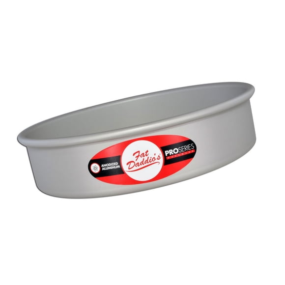 Fat Daddio's PRD-92 Moule à Gâteau Rond en Aluminium Anodisé avec Fond Plein, 9 x 2 Pouces