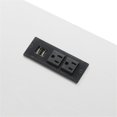 thumbnail image 4 of Designs2Go Bureau Tréteau avec Station de Recharge, Fini Bois Blanc, 4 of 7