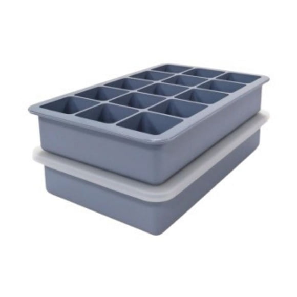 EGNMCR Ice Cube Tray Ice Cubes Tray Pack Of 4 SiliconeIce Cubes Trays With A Total Of 60 Compartments For LargeSquare Ice Cubes In The Refrigerator Whisky Cocktail Wine Fruit ice cube tray
