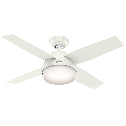 Hunter Fan Company 59246 44" Indoor Dempsey Ceiling Fan with Light, White
