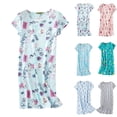thumbnail image 4 of 2025 Chemise de Nuit en Coton pour Femmes Vêtements de Nuit Chemises de Nuit Tout Coton Manches Courtes Chemise Décontractée Chemises de Nuit pour Femmes Manches Courtes Imprimé, 4 of 4