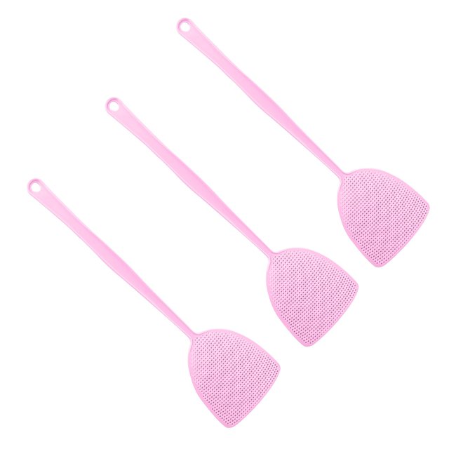XZNGL Plastic Fly Swatter With Extended Handle Net Surface Household Fly Swatter