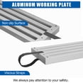 thumbnail image 2 of 6-9ft Telescoping Plank, Aluminum Work Plank, 440 LBS Capacity, Aluminum Scaffolding Plank with Skid-Proof Platform Scaffold Ladder Accessory, 2 of 8