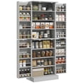 thumbnail image 1 of HOMCOM Armoire de Garde-Manger de Cuisine 65 Pouces avec Tablettes Ajustables Porte-Épices Gris, 1 of 10