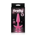 thumbnail image 1 of Firefly Prince Glow in the Dark Silicone Anal Plug, Medium, Pink, 1 of 3