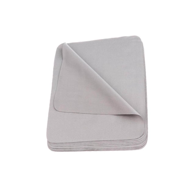 10 Pieces Microfiber Eyeglasses Camera Lens Cell Phones Phone Screen Cleaning Cloth Grey