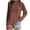 Brown, variant on AherBiu Womens T Shirts V Neck Loose Fitted Long Sleeve Basic Tee Oversized Comfy Fall Tops Solid Color