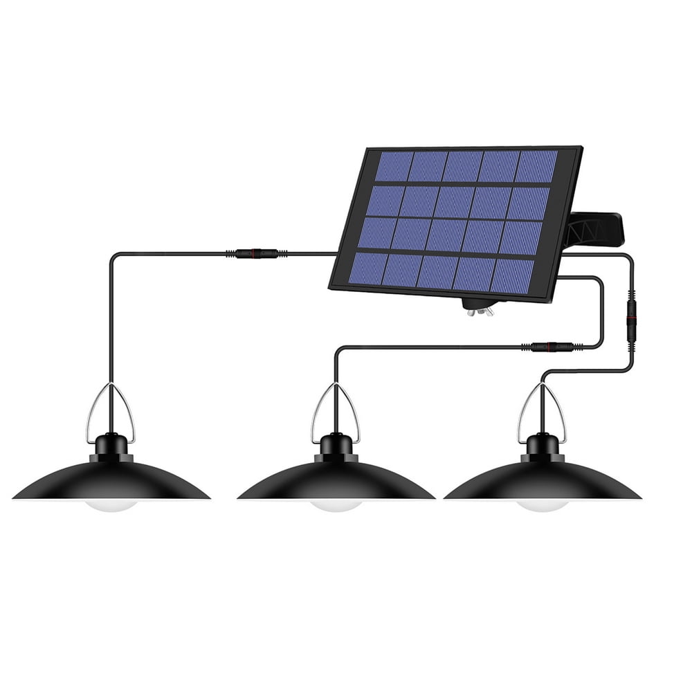 Suspension à Énergie Solaire avec Panneau Ajustable, Capteur Marche/arrêt Automatique, IP65, Lampe Suspendue Résistante à l'Eau pour Jardin/patio/cour, Rangement Extérieur/intérieur
