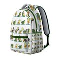 thumbnail image 2 of Green Avocado Students Backpack Fresh Avocado Pattern School Bag with Avocado Lover Design, Durable and Lightweight, 2 of 5