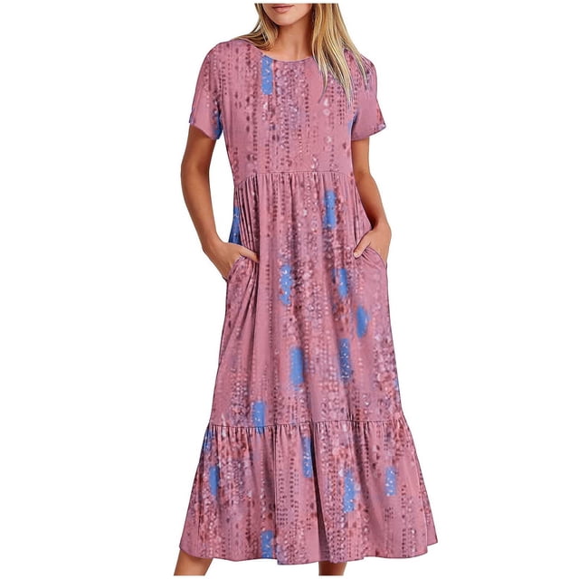 Robe Complète Georges Robes pour Femmes 2024, Chandail Tricoté à Encolure en U pour Femmes avec Dentelle et Robe Chandail au Tempérament à la Mode
