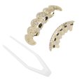 thumbnail image 2 of Hip Hop Teeth Decoration, Fashionable Hip Hop False Teeth Reusable Electroplate  For Halloween Party For Birthday For Concert Gold,Silver, 2 of 8