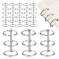 thumbnail image 1 of KAKOWELY metal binder rings 20pcs Binder Rings Desk Calendar Binding Rings Notebook Binder Rings Clips Binding Spines Combs Paper Book Binding Tools1.57"X0.98"X0.98", 1 of 5