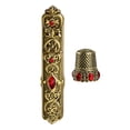 thumbnail image 3 of Embossed Sewing Thimble Case European Style Storage Sewing Metal Cross Stitch Option 4, 3 of 8