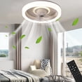 thumbnail image 1 of Ceiling Fans with Lights and Remote Clearance,360 °Moving Modern Ceiling Fans with Lights and Remote,Dimmable Low Profile Ceiling Fan,Flush Mount Bladeless Ceiling Fan for Bedroom Home Restaurant, 1 of 5