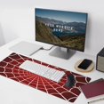 thumbnail image 4 of Red Spider Web Gaming Mouse Pad XL, Extended Stitched Edges Mousepad, Large Mouse Mat Desk Pad, Long Non-Slip Rubber Base Mice Pad（35.5x16 Inch）, 4 of 5