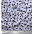 thumbnail image 1 of Soimoi Cotton Voile Fabric Brush Stroke & Insect Decor Fabric Printed Yard 56 Inch Wide, 1 of 3