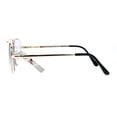 thumbnail image 4 of SA106 Rectangular Metal Frame Multi 3 Focus Progressive Reading Glasses Gold +2.5, 4 of 4