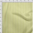 thumbnail image 3 of oneOone Polyester Lycra Light Yellow Fabric Asian Ikat Craft Projects Decor Fabric Printed By The Yard 56 Inch Wide, 3 of 3