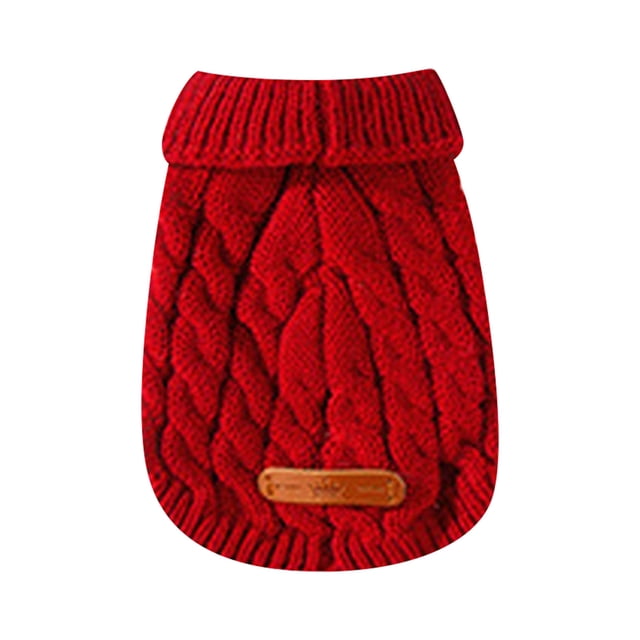 Stylish Knitted Pet Apparel Vest Jacket Coat For Small Medium Large Breed Cats And Dogs