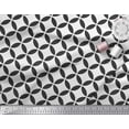 thumbnail image 2 of Soimoi White polyester Crepe Fabric Circle Art Geometric Print Fabric by Yard 52 Inch Wide, 2 of 5