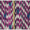 thumbnail image 4 of oneOone Tissu Popeline Sergé Coton Bio Rayé & Chevron Ikat Imprimé au Mètre 42 Pouces de Large, 4 of 4