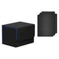 thumbnail image 3 of Card Deck Box Organizer for 100+ Sleeved Cards for Collectible Playing Card Box Black Blue, 3 of 9