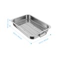 thumbnail image 2 of OULII 1 Set Baking Pan Rack with Stainless Steel Design for Practical Oven Roasting Tasks, 2 of 8
