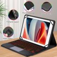thumbnail image 3 of Graflsoa Universal Bluetooth Keyboard Case for 9-11 Inch Tablets with RGB Backlit Touchpad, Multi-Device Compatibility, and Durable ABS Material, 3 of 6