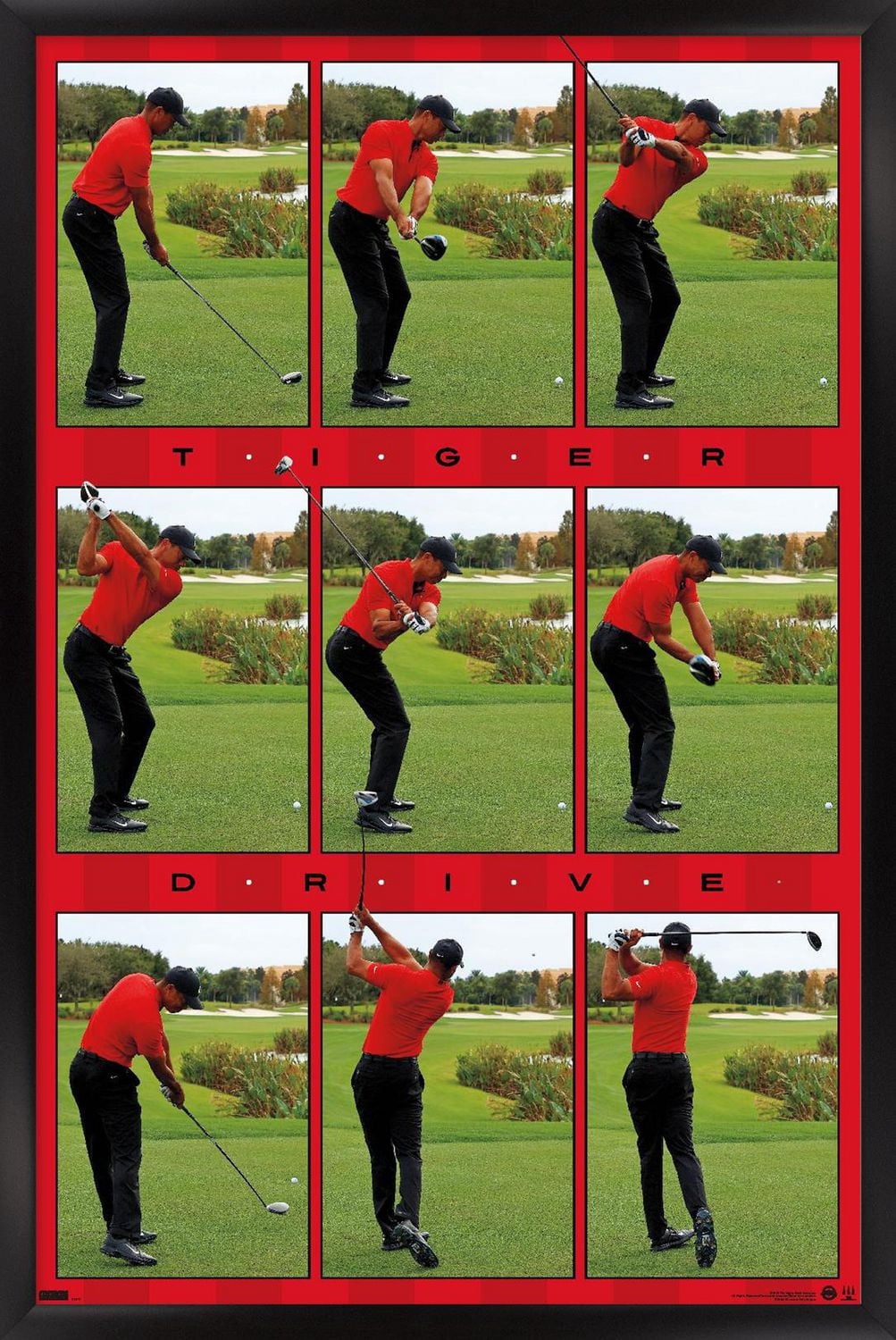 Tiger Woods - Drive Wall Poster, 22.375" x 34"