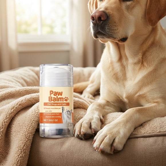 Yunuuuoa Paw Balm Stick for Dogs & Cats - Natural Moisturizing Cream for Dry Cracked Paws, Nose, Elbows - Paw Protection Balm, Healing Ointment for Cracked Damaged Paws, Pet Safe Paw Care