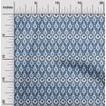 thumbnail image 1 of oneOone Georgette Viscose Fabric Ogee Ikat Decor Fabric Printed BTY 42 Inch Wide, 1 of 4