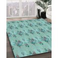 thumbnail image 3 of Ahgly Company Tapis Rectangulaire Lavable en Machine Vert Transitionnel, 8 Pieds x 10 Pieds, 3 of 7