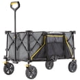 thumbnail image 1 of Gorilla Carts Collapsible Folding Wagon Cart, 7 Cu Ft Bed, 150 lb Load Rating, Gray, 1 of 11