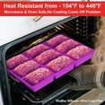 thumbnail image 4 of 9 Hole Rectangular Connected Silica Gel Cake Mould Silica Gel Baking Tool Safe For Use In Ovens Microwaves Dishwashers Refrigerators Etc., 4 of 8