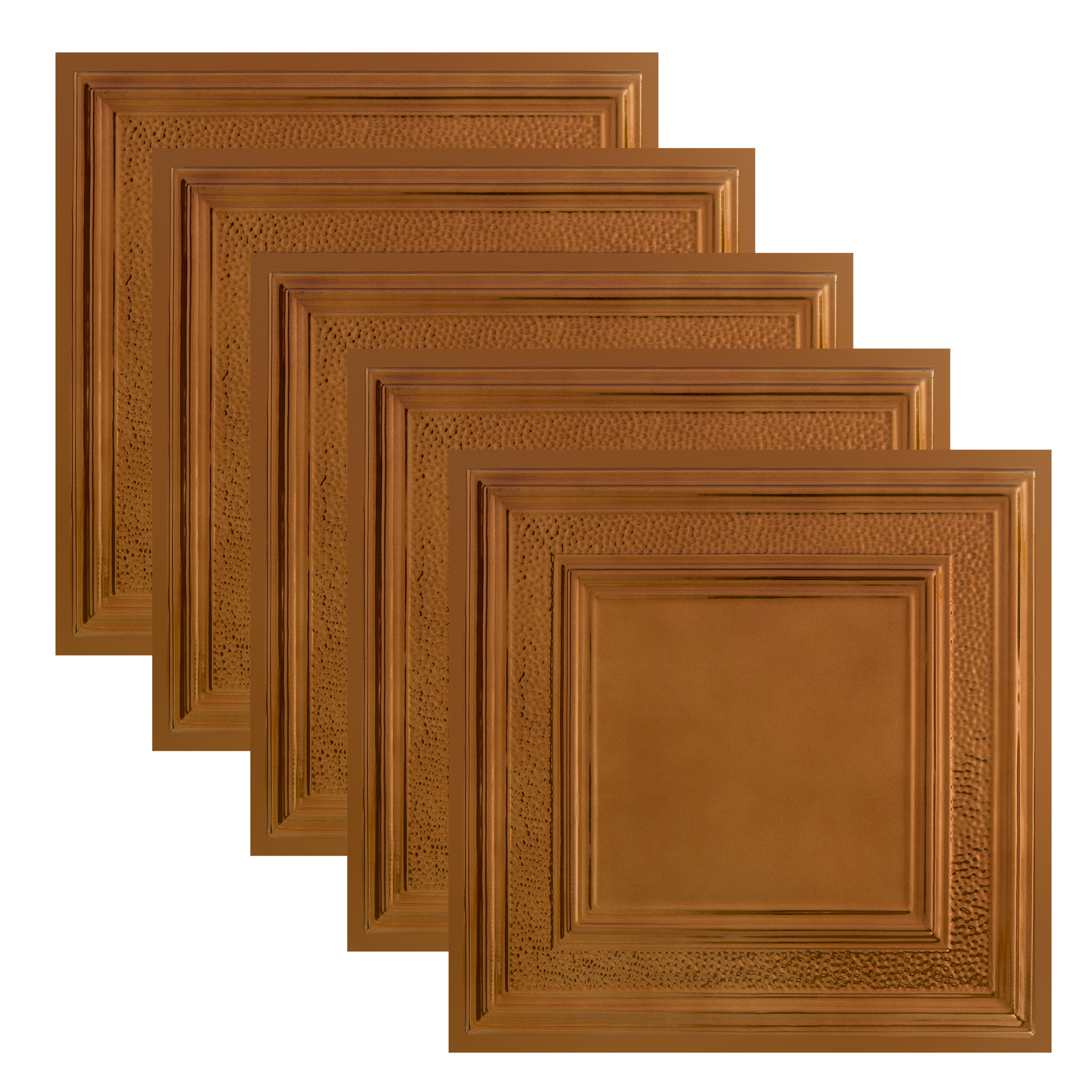 Great Lakes Tin Milwaukee Copper 2ft x 2ft Lay In Ceiling Tiles (5 Pack)