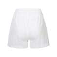 thumbnail image 3 of Girls Summer Linen Shorts Kids Casual Drawstring Elastic Waist Beach Short Pants With Pockets, 3 of 6