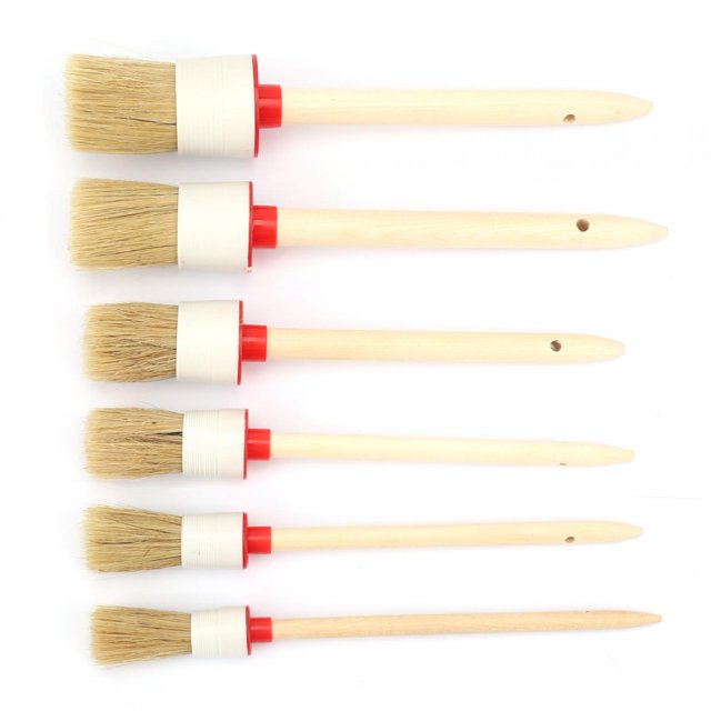 Wax Brushes, Car Detailing Brush 6pcs Elasticity For Car Archaeology